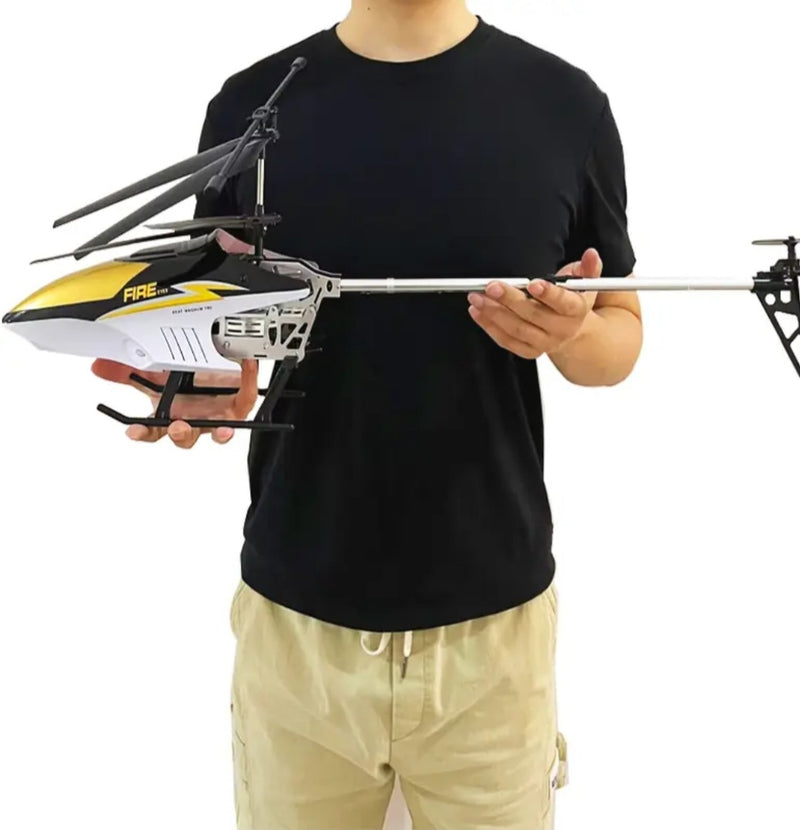 Helicóptero RC com controle remoto para crianças, brinquedo de avião grande extra durável, modelo de drone ao ar livre, aeronave grande, 3.5CH, 80cm